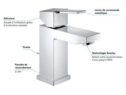 GROHE Sail Cube Einhand-Waschtischarmatur - chrom 23435000
