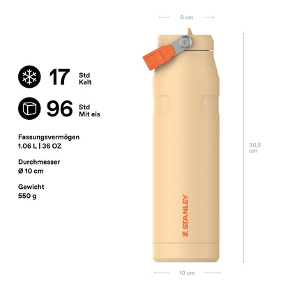 Stanley 1913 Flip Straw Trinkflasche 1.06L, Orange Sherbert