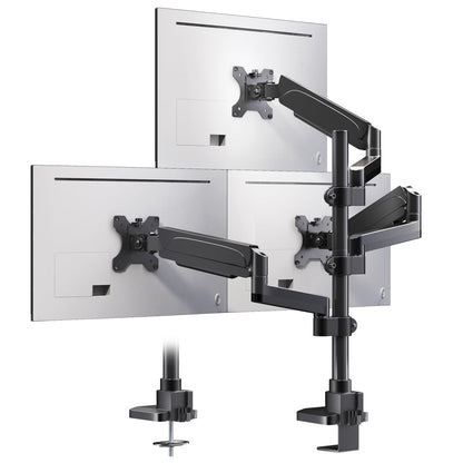 PUTORSEN Monitorhalterung 3 Monitore - 17-32 Zoll höhenverstellbar