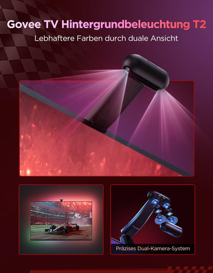 Govee Envisual T2 TV Hintergrundbeleuchtung – Dual-Kamera 55-65 Zoll
