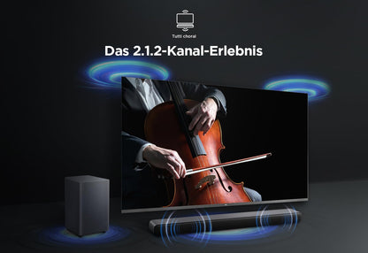 TCL S55HE Soundbar 2.1 Kanal System mit kabellosem Subwoofer