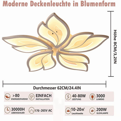 Moderne Dimmbare LED Deckenleuchte – Farbwechsel, 40-80W