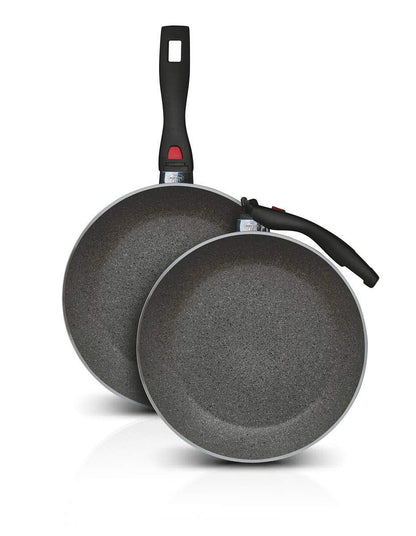 BALLARINI Click & Cook Bratpfannenset 3-teilig, klappbar, 20/24/28cm