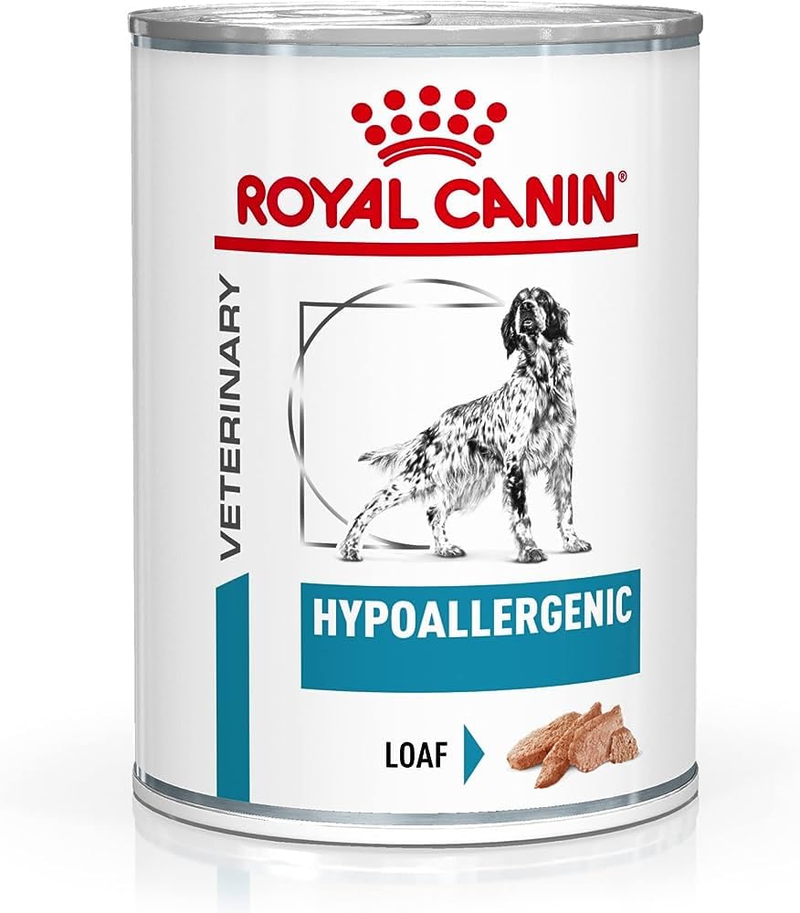 Royal Canin Veterinary Hypoallergenic Mousse Hundefutter 12 x 400 g, hypoallergenes Nassfutter in Dosen