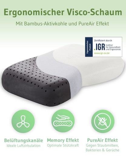 NuMOON Orthopädisches Nackenstützkissen – Seitenschläfer HWS