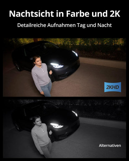 eufy Security Wall Light Cam – Kabelgebundene Aussenkamera Generalüberholt