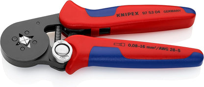KNIPEX Selbsteinstellende Crimpzange Aderendhülsen – Vierkant 0,08-16 mm²