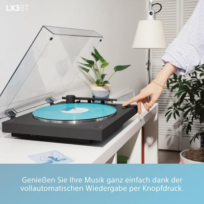 Sony PS-LX3BT Plattenspieler, Bluetooth, vollautomatisch, schwarz