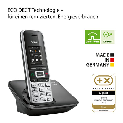 Gigaset S850 schnurloses Telefon ohne Anrufbeantworter - Platin-Schwarz