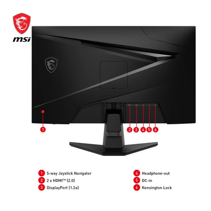 MSI MAG 256F 24.5 Zoll FHD Gaming Monitor 180Hz 1ms Rapid IPS