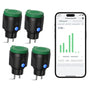 EIGHTREE WLAN Steckdose Outdoor Smart Plug IP44 – Strommessung. Schwarzer Smart Plug misst Verbrauch und fernsteuert Geräte.