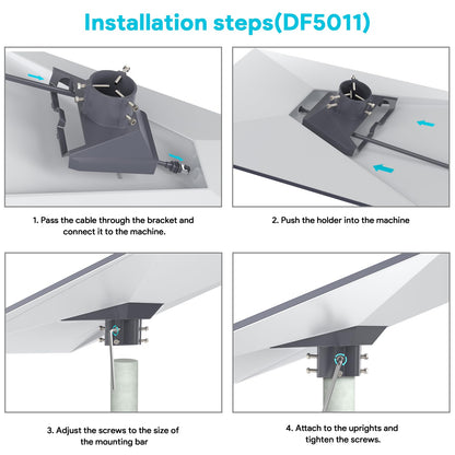 SURVADV Starlink Gen 3 Rohradapter, Aluminium-Masthalterung