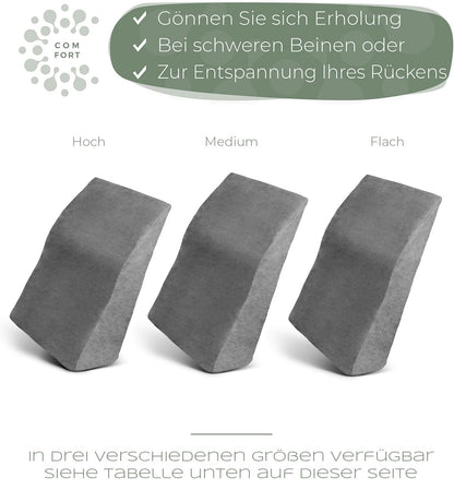 WELL B4 Ergonomisches Venenkissen für Beinhochlagerung MEDIUM