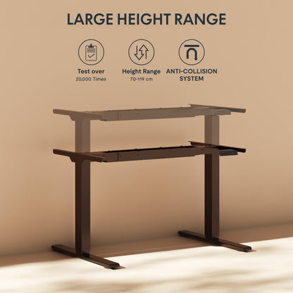 FLEXISPOT E1 PRO Elektrisches höhenverstellbares Tischgestell – Schwarz