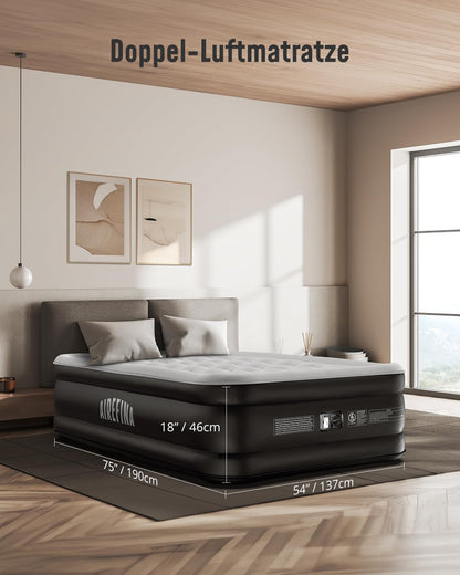 Airefina Luftbett Selbstaufblasend mit Pumpe - 2 Personen 190x137cm