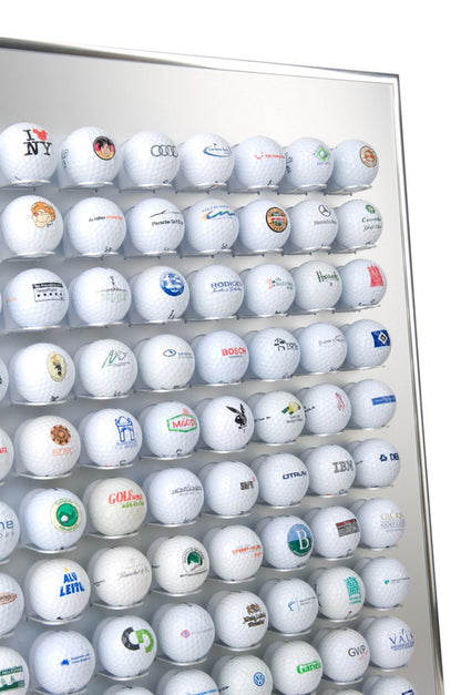 KNIX Golfball Vitrine Premium Aluminium – Für 80 Golfbälle