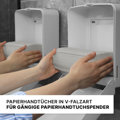 ARNOMED Papierhandtücher ZZ-Falz, 25 x 23 cm, 10000 Stück, 1-lagig
