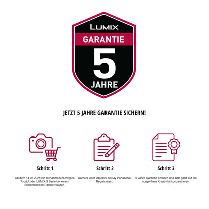 Panasonic Lumix DC-S9NE-K Spiegellose Vollformatkamera Rot Kit