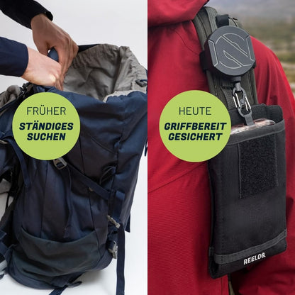REELOQ PRO Handysicherung mit FLEXLOCK Sicherungsseil, Gurtband