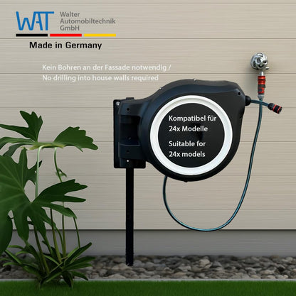 **Freistehende Halterung für Schlauchbox & Schlauchtrommel**