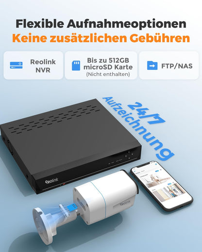 Reolink RLC-810A 4K PoE Überwachungskamera Outdoor, 2er-Set