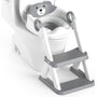 Rabb 1st Toilettentrainer mit Treppe, 2-in-1 Kindertoilettensitz mit weicher PVC-Polsterung