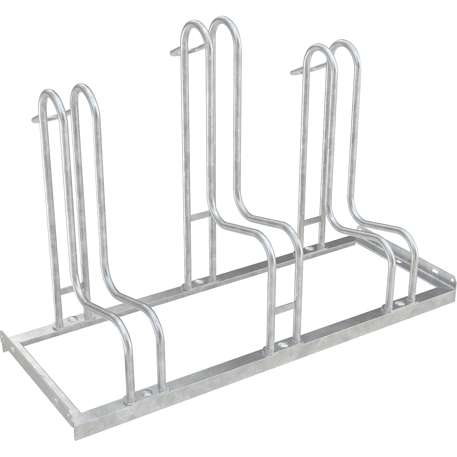 SmartPark Standparker mit einseitiger Radeinstellung 1050 mm. Metallener Fahrradständer, 1050 mm lang, zur sicheren Parkposition eines Fahrrads.