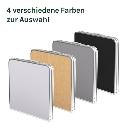 WOLTU Campingtisch CPT8122sz, höhenverstellbar, 120x60 cm, schwarz