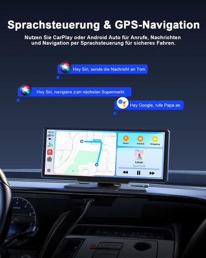 Avylet 8.1" Wireless Carplay Display Android Auto Rückfahrkamera