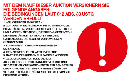 Photovoltaik-Modul-Set 2x – Ziegeldach-Aufständerung 25-40mm