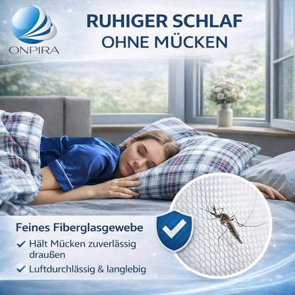 ONPIRA Fliegengitter Fiberglas schwarz, Insektenschutz, 120 x 10 m