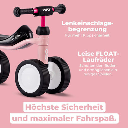 PUKY PUKYLINO Indoor-Rutschfahrzeug für Kinder - Retro Rose