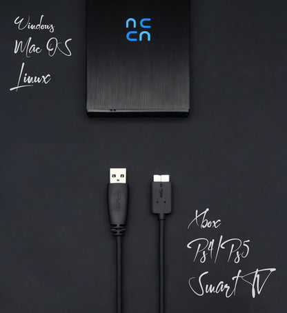 HURRICANE GD25612 Externe Festplatte - 1TB 2.5" USB 3.0