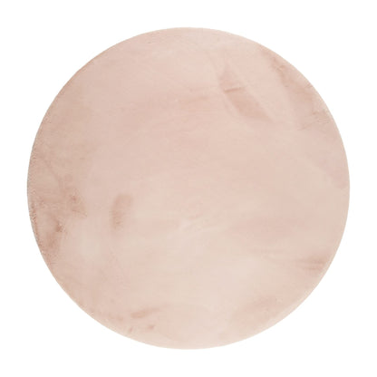 Esprit Home Alice Hochflor Teppich – Rund Rosa 200 cm. Runder, rosa Hochflor-Teppich für Komfort in Wohnräumen.