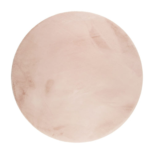 Esprit Home Alice Hochflor Teppich – Rund Rosa 200 cm. Runder, rosa Hochflor-Teppich für Komfort in Wohnräumen.