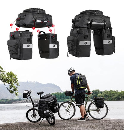 tamthy 3-in-1 Fahrradtasche - Wasserdicht, Gepäckträger Rucksack