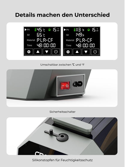 Creality Space PI Filament-Trocknerbox Upgraded Edition