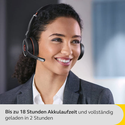 Jabra Evolve 75 SE Headset Schnurlos ANC Stereo - Schwarz