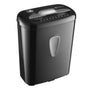 Amazon Basics Aktenvernichter, Mikroschnitt, Sicherheitsstufe 4, schwarz, mit Hebegriff