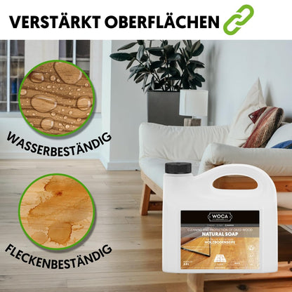 WOCA Holzbodenseife Natur 5 L für geölte und gewachste Holzböden