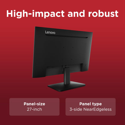 Lenovo L27qe 27 Zoll QHD Monitor, IPS, 100 Hz, Raven schwarz