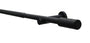 Gardinia Gardinenstangen-Set Kreta, 190-340 cm ausziehbar, schwarz-mat