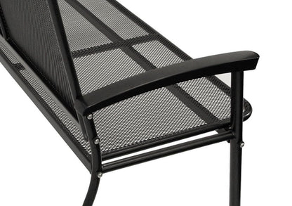 DEGAMO Gartenbank Rivo 3-sitzer XL - Stahl Eisengrau