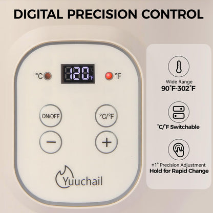 Yuuchail Wachsschmelzer MXA06, elektrisch, 1,5 l, Digitalanzeige
