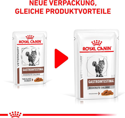 Royal Canin Vet Gastrointestinal Moderate Calorie Katze 4x12x85g