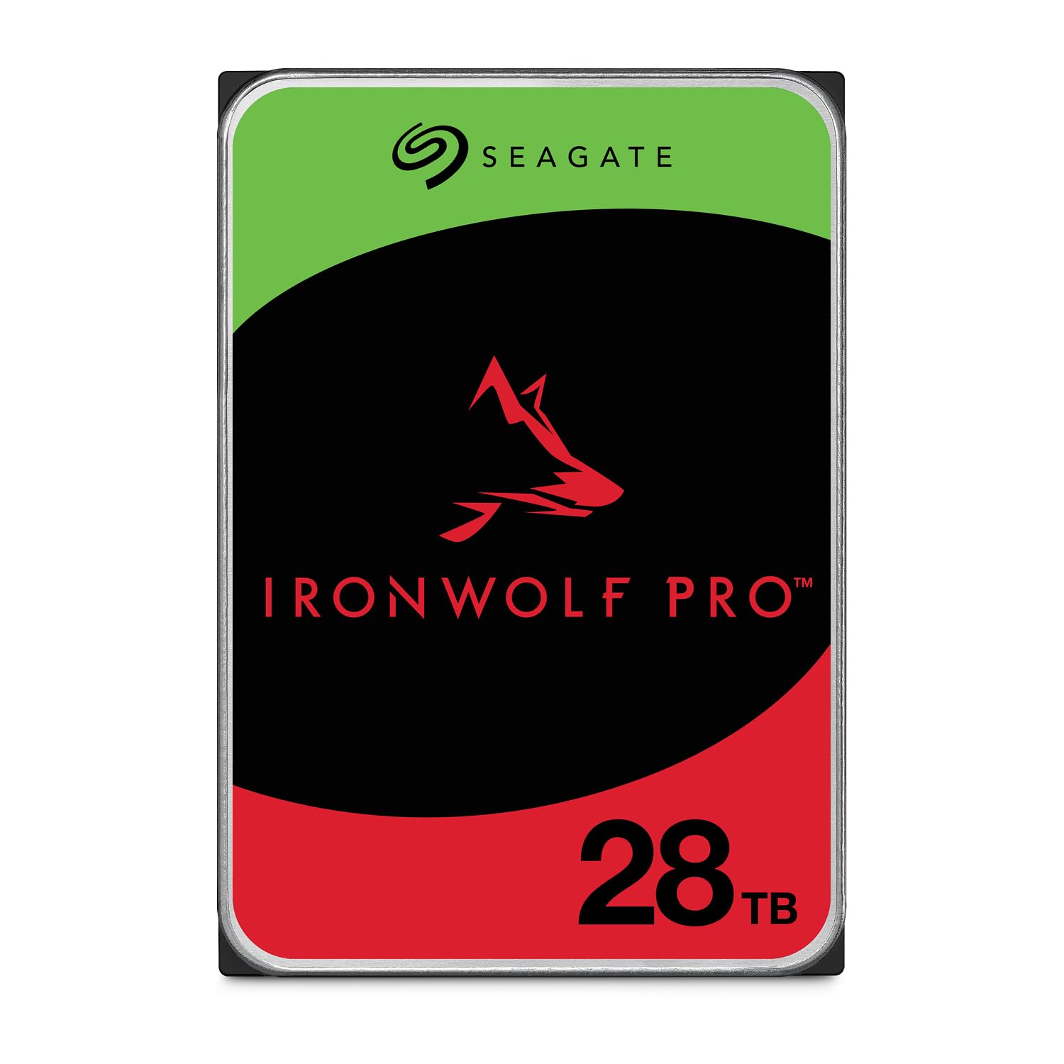 Seagate IronWolf Pro 28 TB NAS-Festplatte, 3.5 Zoll, SATA 6 Gb/s, CMR für NAS-Systeme