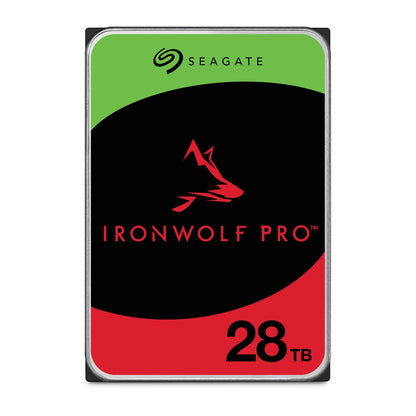 Seagate IronWolf Pro 28 TB NAS-Festplatte, 3.5 Zoll, SATA 6 Gb/s, CMR für NAS-Systeme