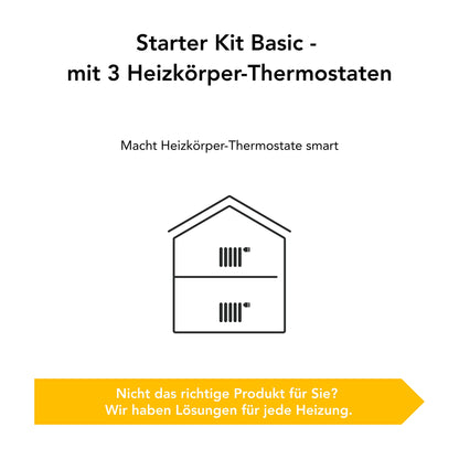 tado° BASIC Heizkörperthermostat Starter Kit V3+ (3er-Set)