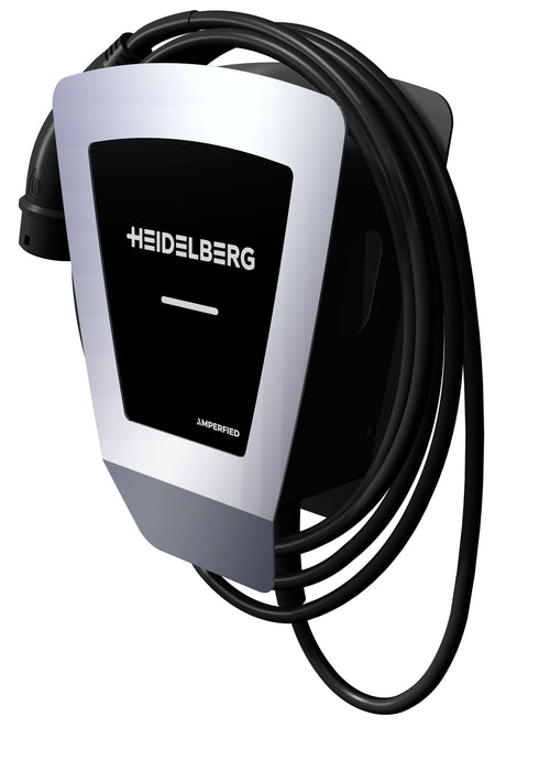 HEIDELBERG Wallbox Energy Control Plus 11 kW mit 7,5 m Kabel, Edelstahlfront
