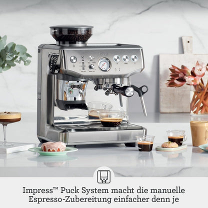 Sage The Barista Express Impress Espressomaschine mit Mahlwerk